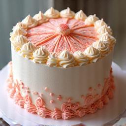 美しく完成したカスタムケーキ